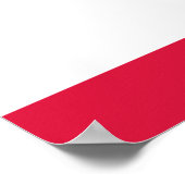 vlag van Polen Poster (Hoek)