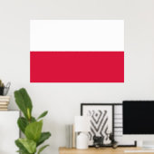 Vlag van Polen Poster (Thuiskantoor)