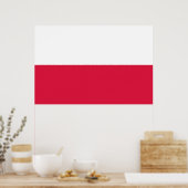 Vlag van Polen Poster (Keuken)