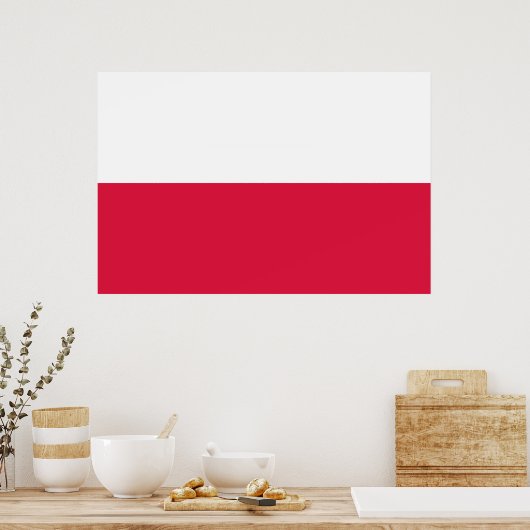 Vlag van Polen Poster (Keuken)