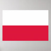 Vlag van Polen Poster (Voorkant)
