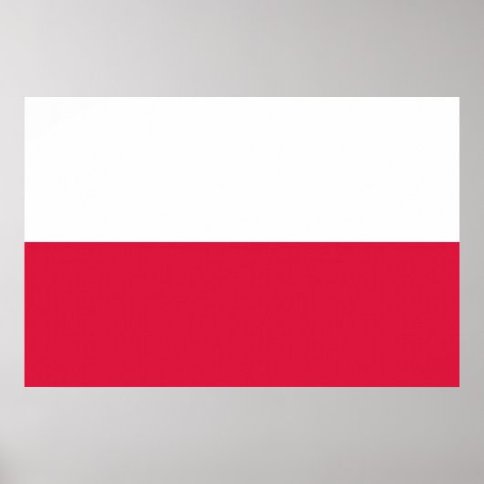 Vlag van Polen Poster (Voorkant)