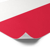 vlag van Polen Poster (Hoek)