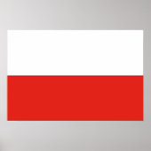 Vlag van Polen Poster (Voorkant)