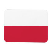 Vlag van Polen Premium Flex Magnet Magneet (Horizontaal)