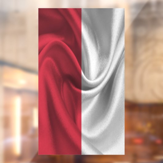 Vlag van Polen Raamsticker (Vel 2)