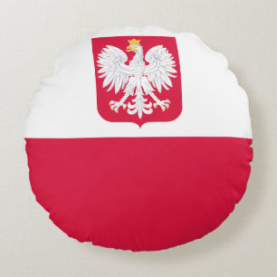 Vlag van Polen Rond Kussen