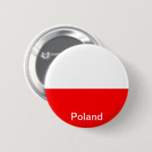 Vlag van Polen Ronde Button 5,7 Cm (Voorkant /achterkant)
