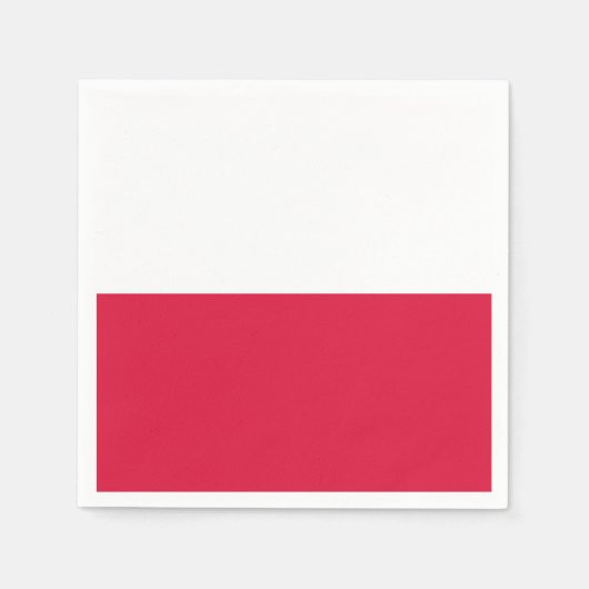 Vlag van Polen Servet (Voorkant)