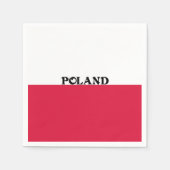 Vlag van Polen Servetten (Voorkant)