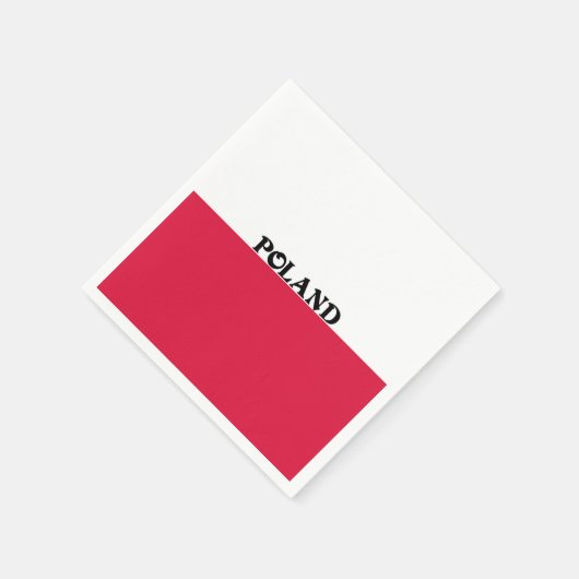 Vlag van Polen Servetten (Hoek)