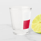 vlag van Polen Shot Glas (Links)