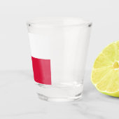 vlag van Polen Shot Glas (Rechts)
