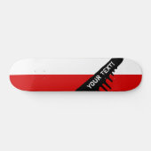 vlag van Polen Skateboard (Horizontaal)