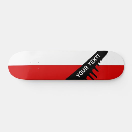 vlag van Polen Skateboard (Horizontaal)