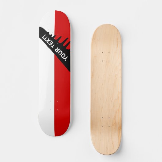 vlag van Polen Skateboard (Voorkant)