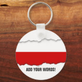vlag van Polen Sleutelhanger (Voorkant)