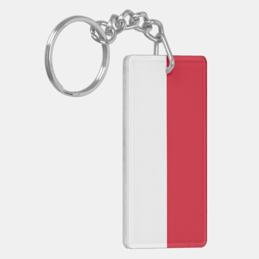 vlag van Polen Sleutelhanger (Voorkant Links)
