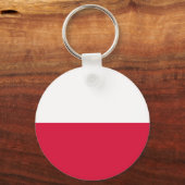 Vlag van Polen Sleutelhanger (Voorkant)