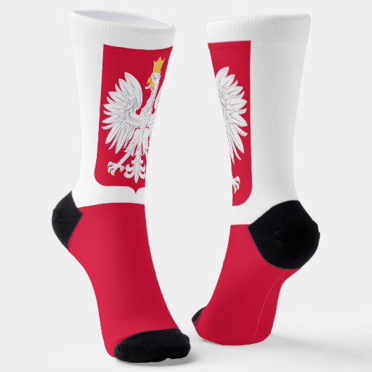 Vlag van Polen Sokken (Gebogen)