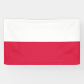 Vlag van Polen Spandoek (Horizontaal)