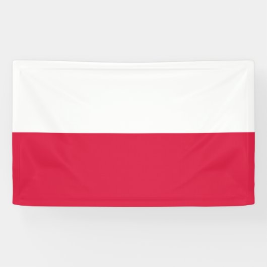 Vlag van Polen Spandoek (Horizontaal)