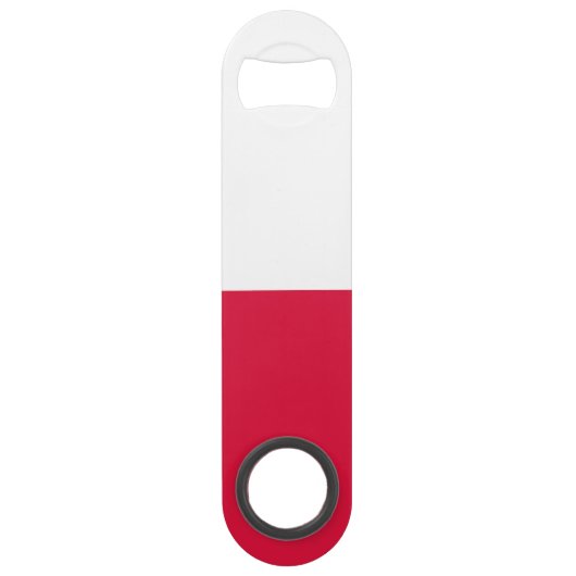 Vlag van Polen Speed Flessenopener (Voorkant)