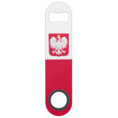 Vlag van Polen Speed Flessenopener (Achterkant)