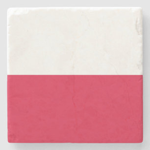Vlag van Polen Stenen Onderzetter
