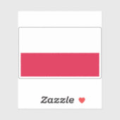 vlag van Polen Sticker (Vel)