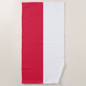 Vlag van Polen Strandlaken (Voorkant)
