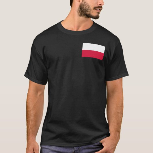 Vlag van Polen T-shirt (Voorkant)