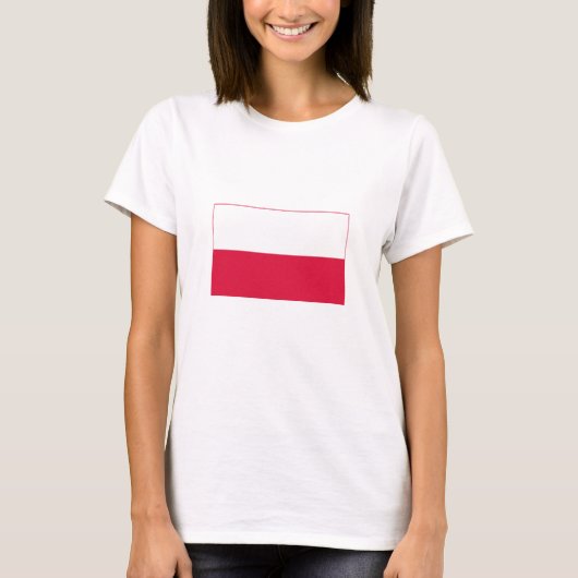 Vlag van Polen T-shirt (Voorkant)