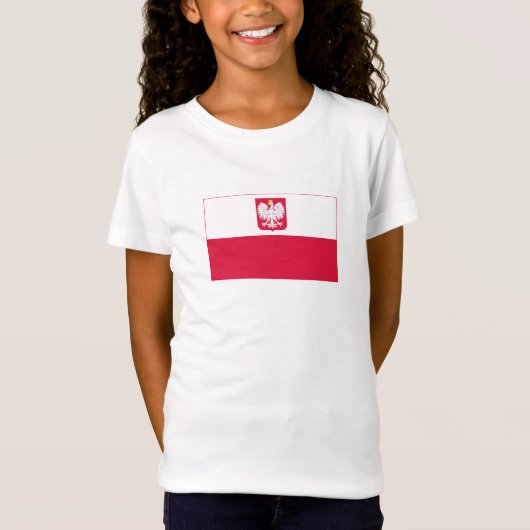 Vlag van Polen T-shirt (Voorkant)