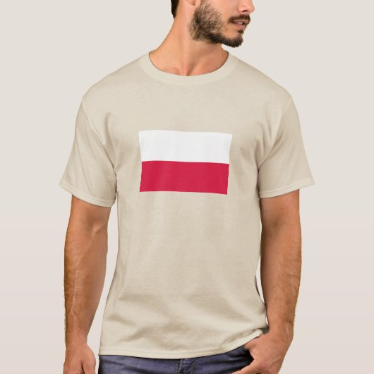 Vlag van Polen T-shirt (Voorkant)