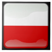 vlag van Polen Tegeltje (Voorkant)