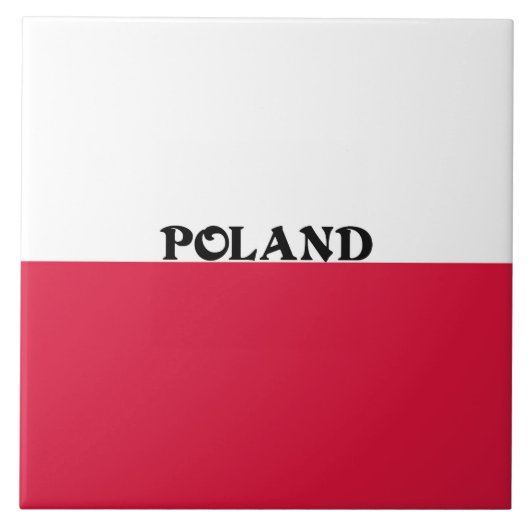 Vlag van Polen Tegeltje (Voorkant)