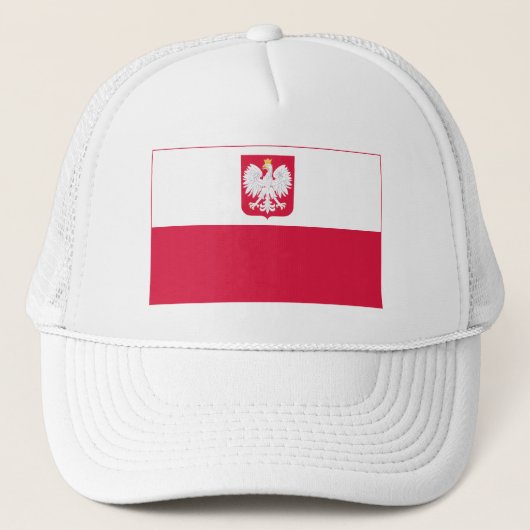 Vlag van Polen Trucker Pet (Voorkant)