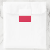 vlag van Polen Vierkante Sticker (Tas)