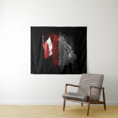 Vlag van Polen Wandkleed (In Situ (horizontaal))