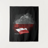 Vlag van Polen Wandkleed (Voorkant)