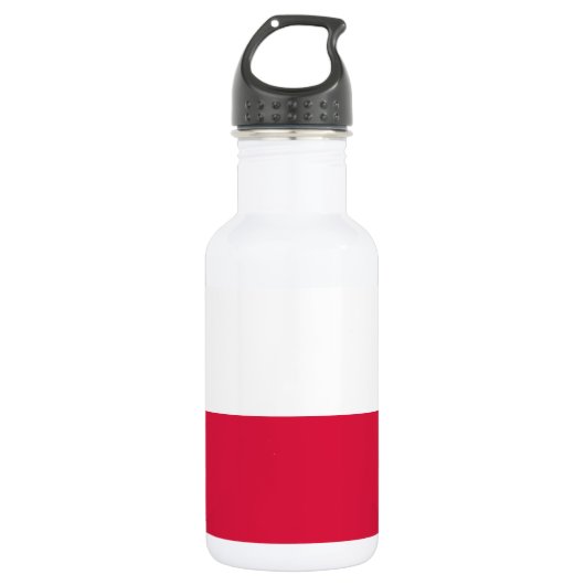 Vlag van Polen Waterfles (Voorkant)