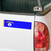 Vlag van Pomona (Californië) Bumpersticker (Op Truck)