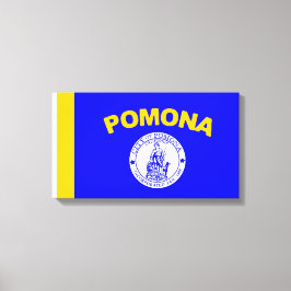 Vlag van Pomona (Californië) Canvas Afdruk
