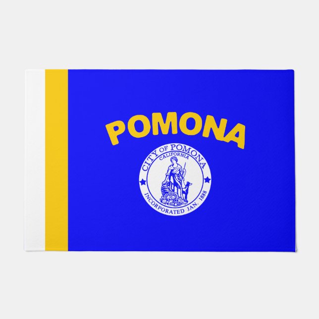 Vlag van Pomona (Californië) Deurmat (Voorkant)