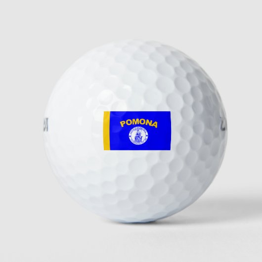 Vlag van Pomona (Californië) Golfballen (Voorkant)