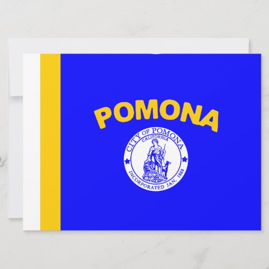Vlag van Pomona (Californië) Kaart (Voorkant)