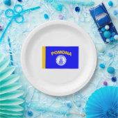 Vlag van Pomona (Californië) Papieren Bordje (Feest)