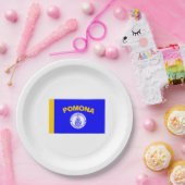 Vlag van Pomona (Californië) Papieren Bordje (Feest)