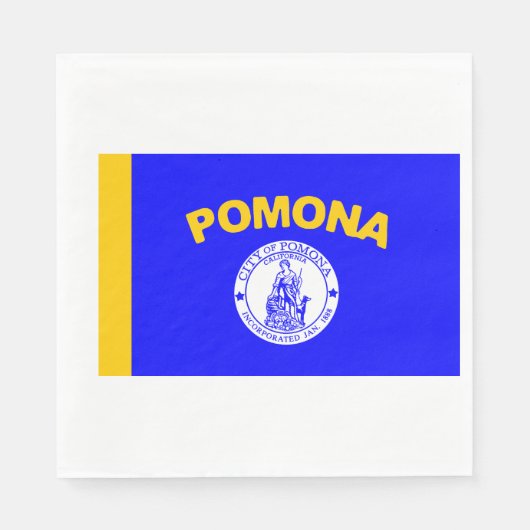 Vlag van Pomona (Californië) Servet (Voorkant)